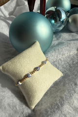 orchid 14K gold filled bracelet