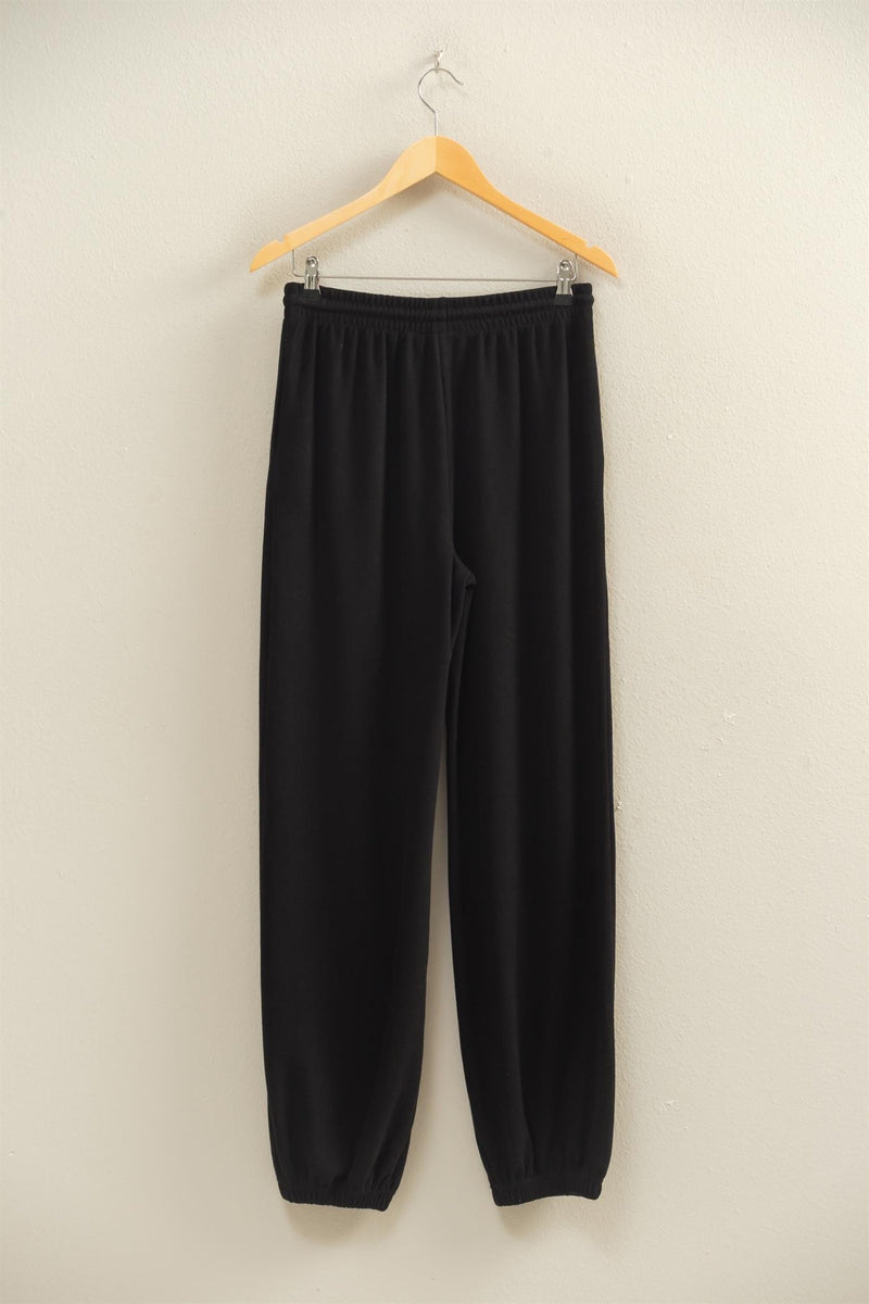 oh so relaxed fit sweatsuit set - black