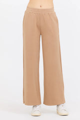 caramel cloud fleece flare pant