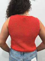 cherry soda knit vest