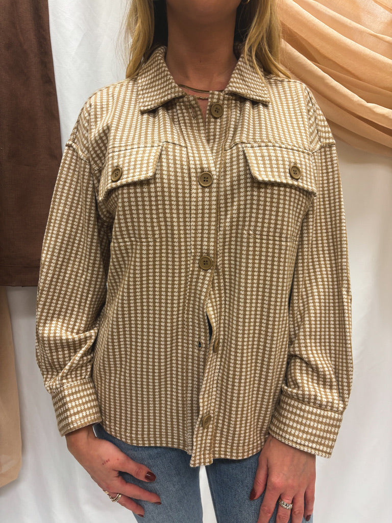 easy like pie plaid button-down shirt