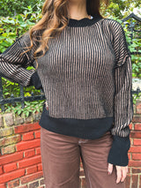 two-tone feeling sweater