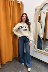 new york city ecru sweater