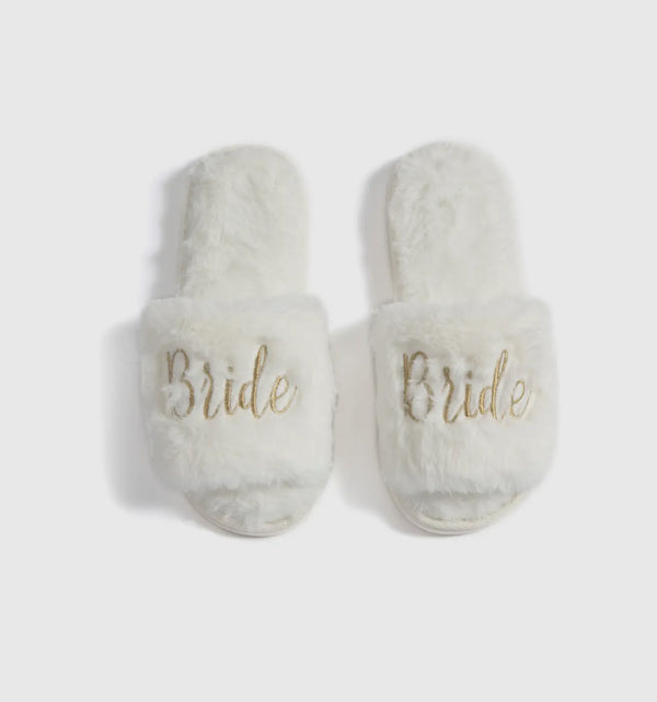 cozy bride slippers