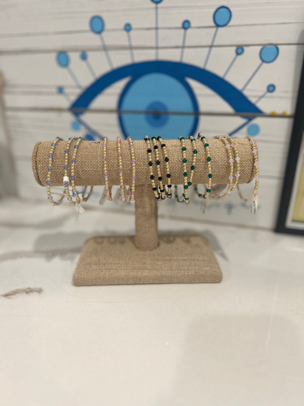 the emma swarowski crystal bracelet - emerald