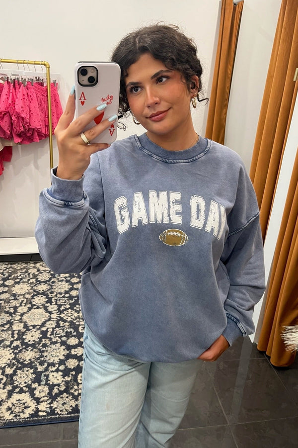 oversized game day sweatshirt