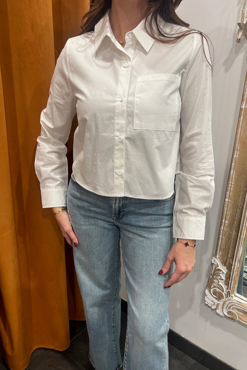 9 to 5 white button down shirt