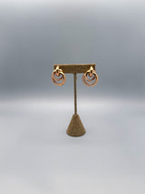 gold knot earrings