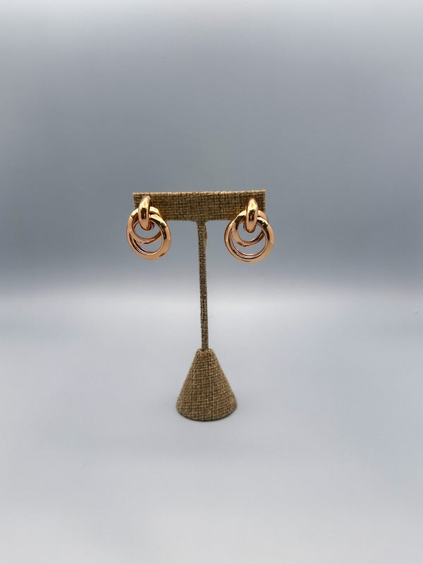 gold knot earrings