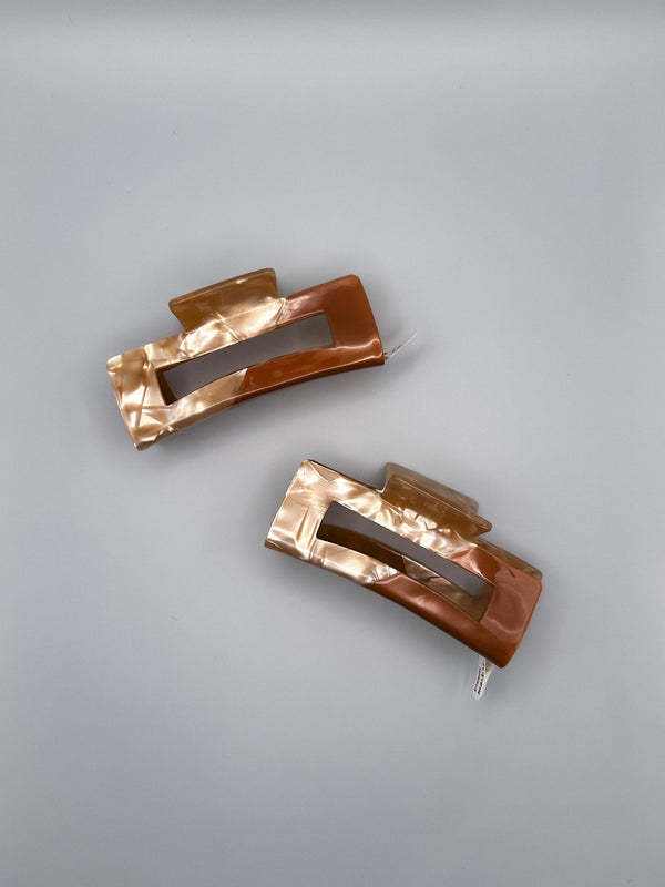 brown marble clip