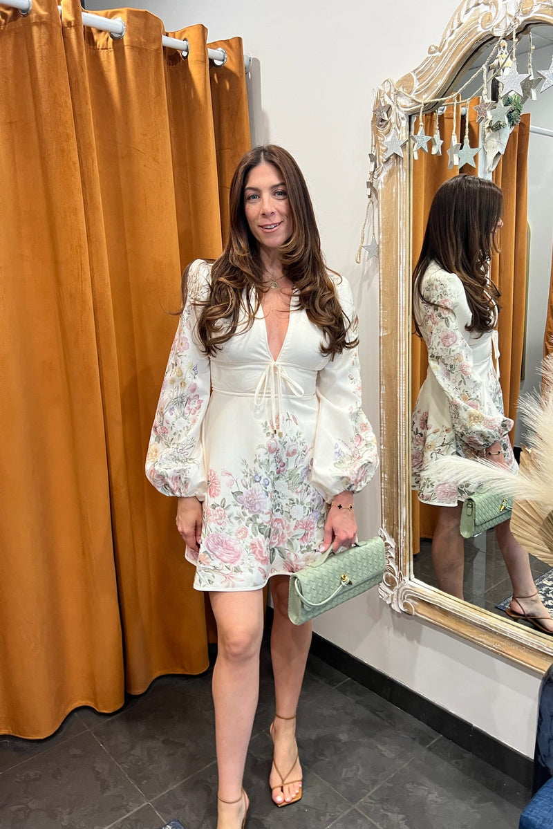 garden party long sleeve dress