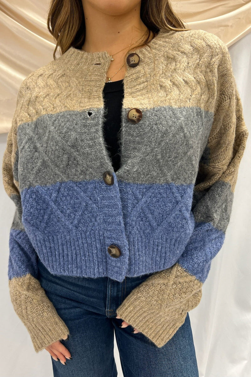 blueberry latte cardigan