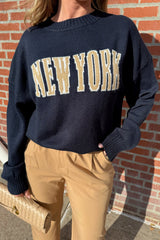 new york, new york knit sweater