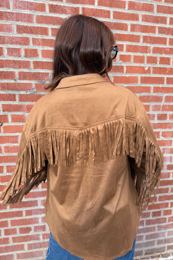 cowgirl chic suede fringe jacket