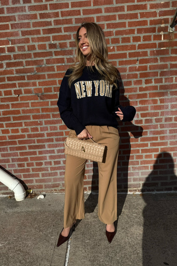 new york, new york knit sweater