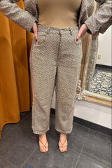 so chic herringbone barrel pants
