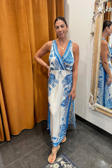 jet to mykonos printed maxi dress