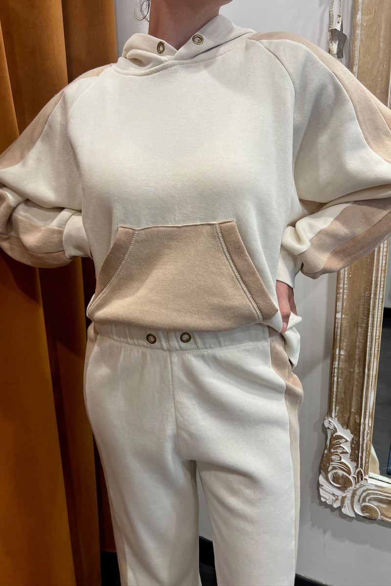 coconut colorblock fleece joggers