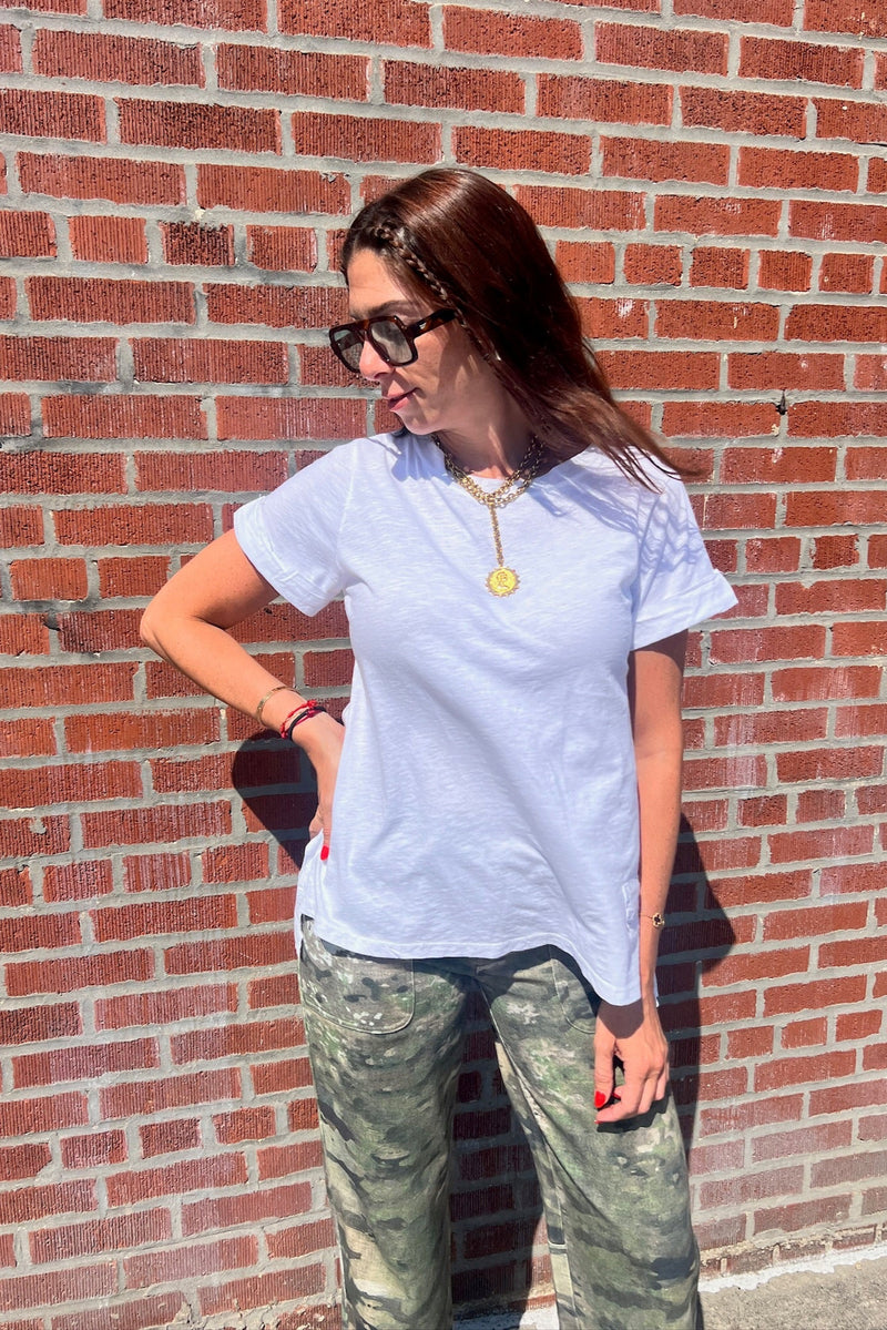 new classic white tee shirt