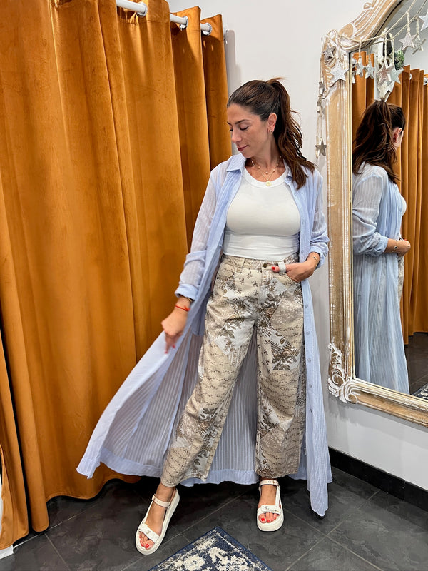 baby blue breeze maxi kimono