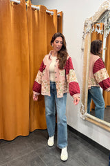 prickly pear quilted jacket
