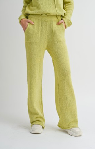 giving green knit pants