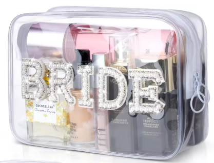 Bride clear cosmetic case
