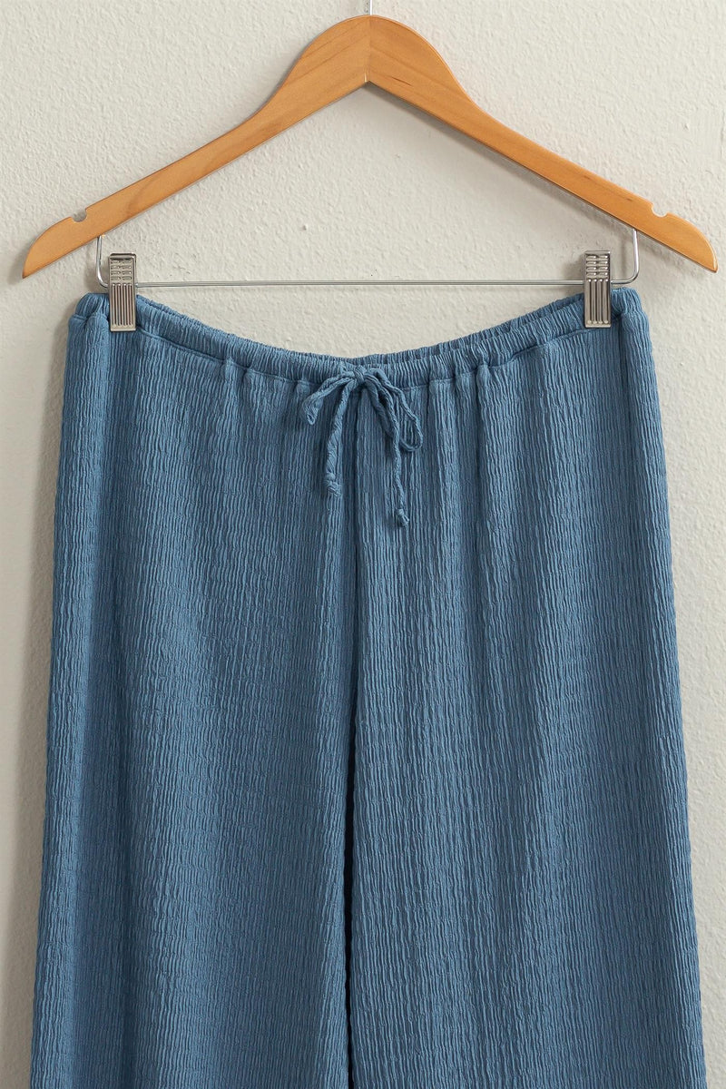 blue ripple pants