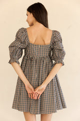 dallas gingham mini dress