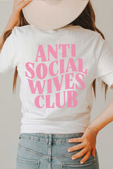 anti-social wives club tee