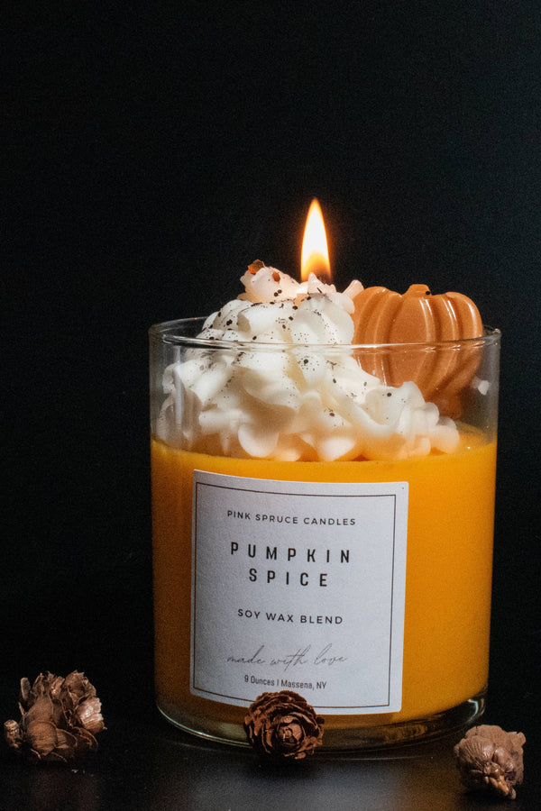 pumpkin spice buttercream candle 