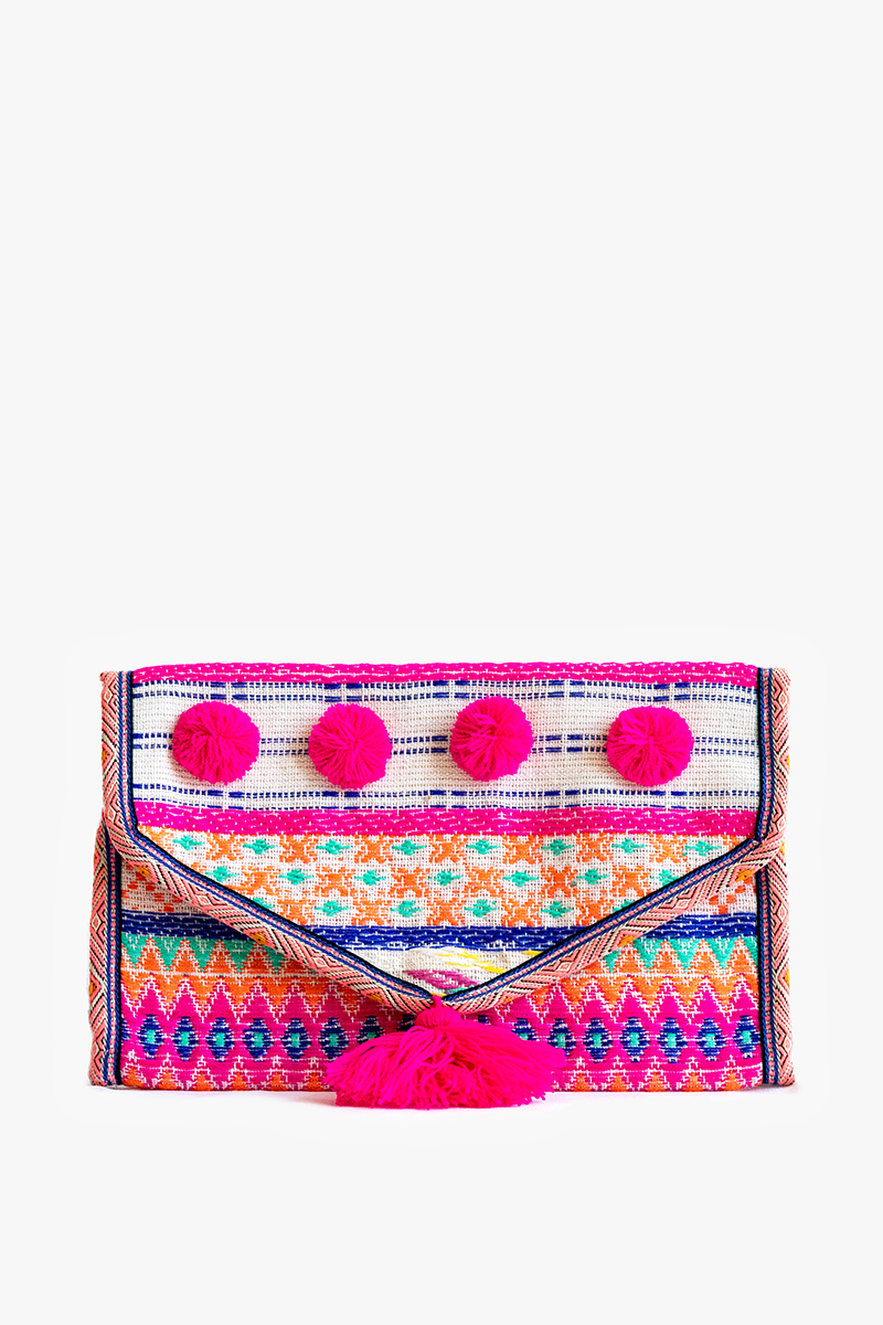 Katie Patterned Cotton Jewelry Case