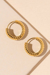 Scalloped 18K Gold Plated Earrings