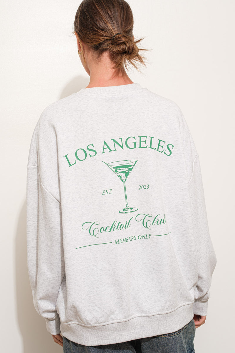 martini cocktail club sweatshirt