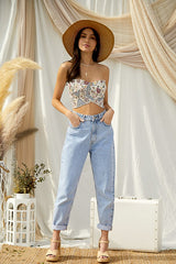 spring into action crop top