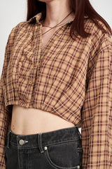 imperial highway plaid top