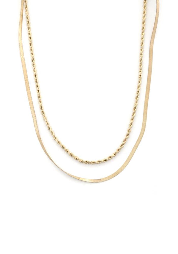 classic combo gold necklace