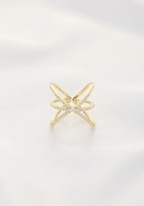 criss cross adjustable ring