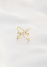 criss cross adjustable ring