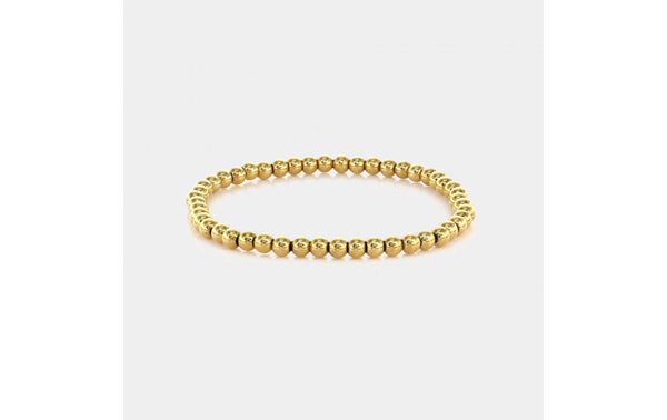 grecian gold beaded bracelet