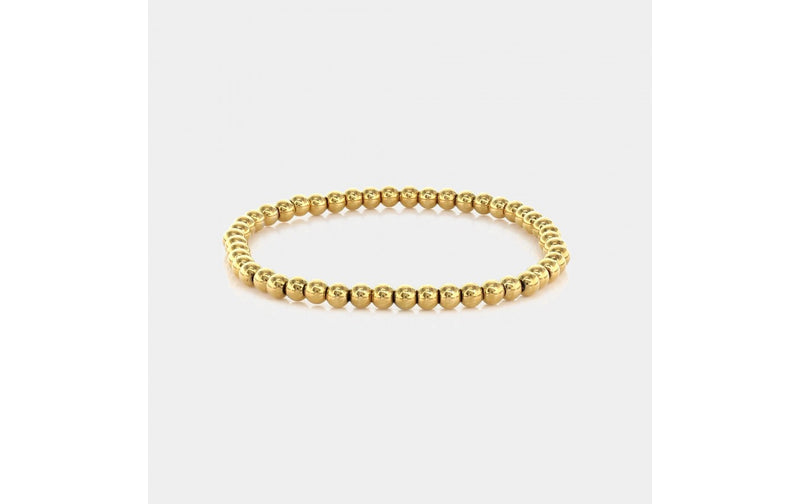 grecian gold beaded bracelet