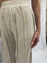 rough around the edges linen pants