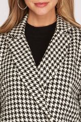 center of attention tweed blazer
