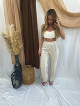 rough around the edges linen pants