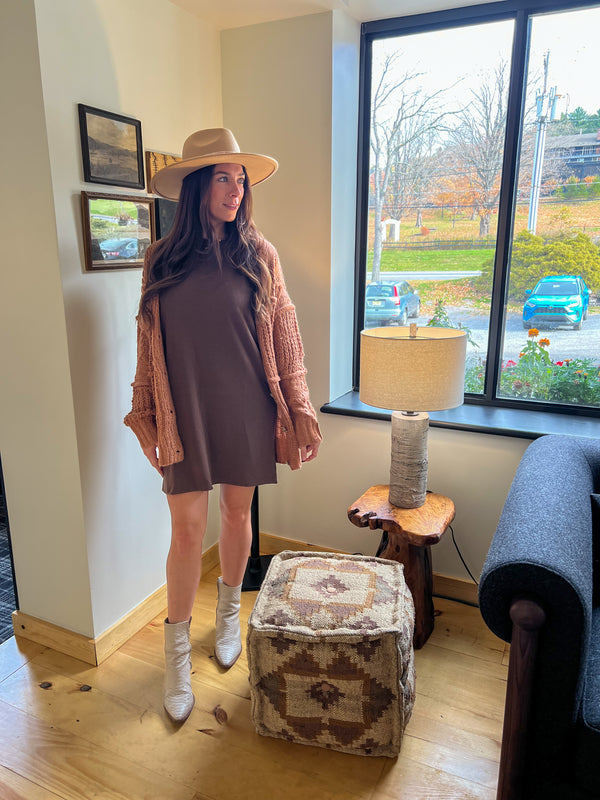 dirty chai knit long sleeve cardigan