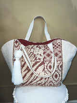 serena printed cotton tote bag